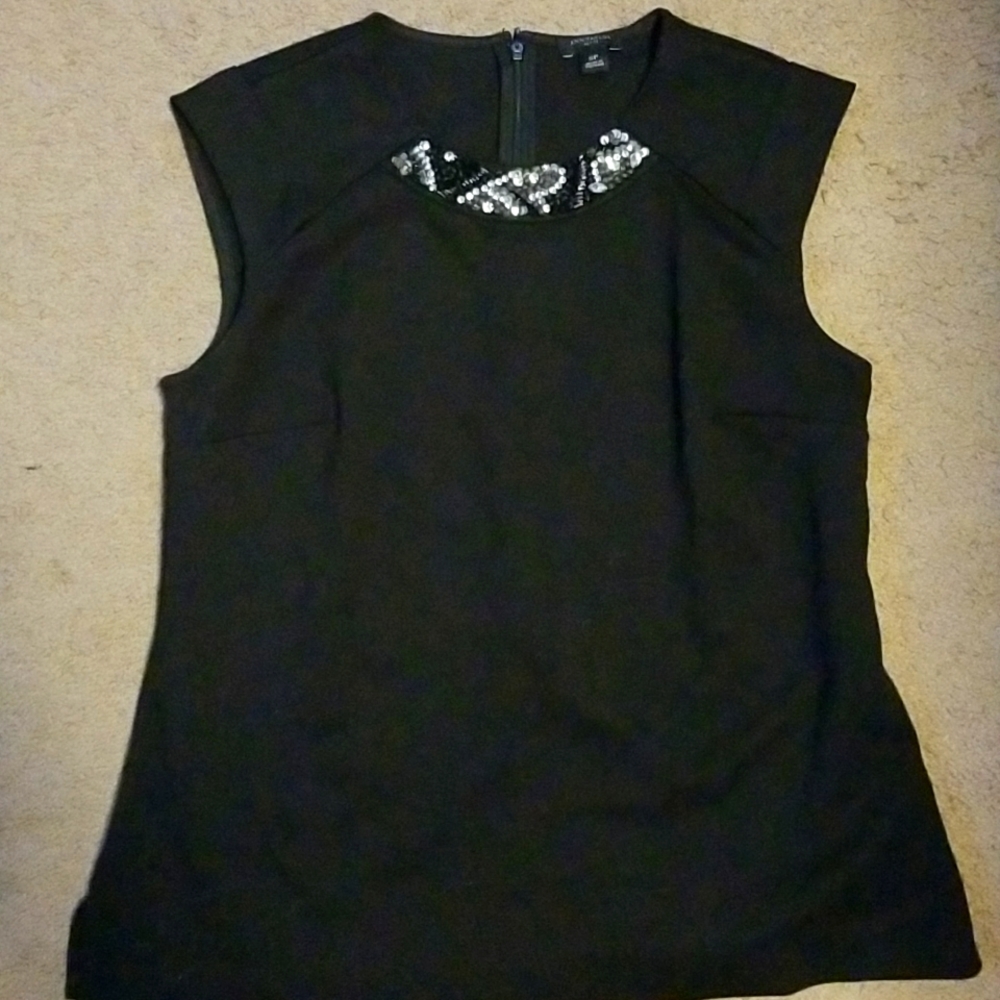 Ann Taylor back embellished shell